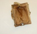 WHITING AND DAVIS GOLD MESH DRESS PURSE