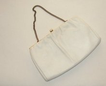 WHITE LEATHER PURSE