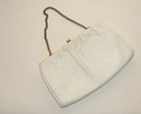 WHITE LEATHER PURSE