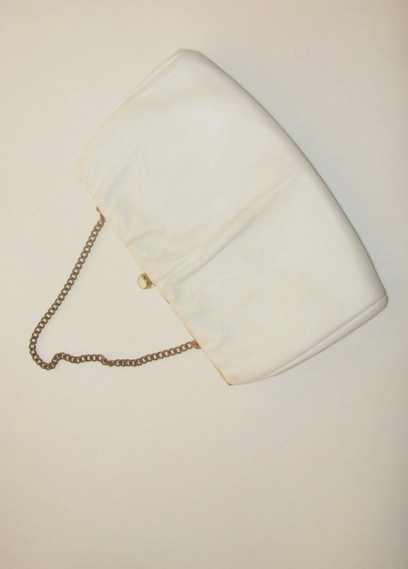 WHITE LEATHER PURSE