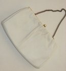 WHITE LEATHER PURSE