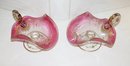 MOSER PINK GLASS NAPPIES