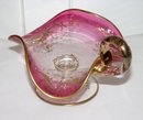 MOSER PINK GLASS NAPPIES