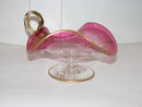 MOSER PINK GLASS NAPPIES