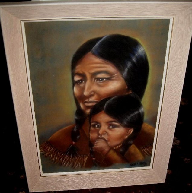PASTEL ON PAPER BY MURIEL P. CLARKE