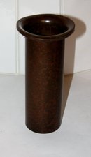 STUNNING HEINTZ VASE - STERLING ON BRONZE
