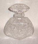 KUSAK - CUT GLASS CRYSTAL DECANTER AND 8 GLASSES