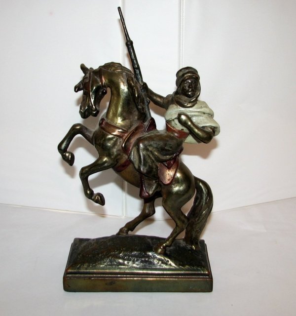 PAUL HERZEL BRONZE STATUE -