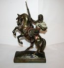 PAUL HERZEL BRONZE STATUE -
