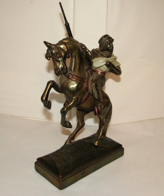 PAUL HERZEL BRONZE STATUE -