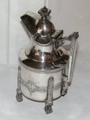 VICTORIAN ERA SILVERPLATE TEAPOT