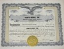 BARCUS-BERRY, INC. - STOCK CERTIFICATE