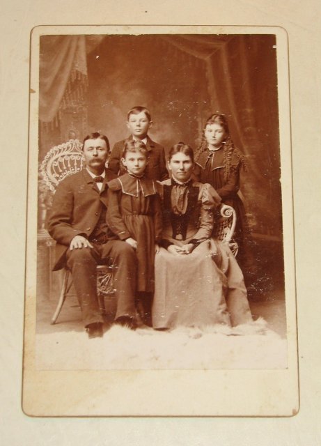 Family of Five - CABINET CARD