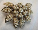 Classic 1940's Seed Pearl Brooch