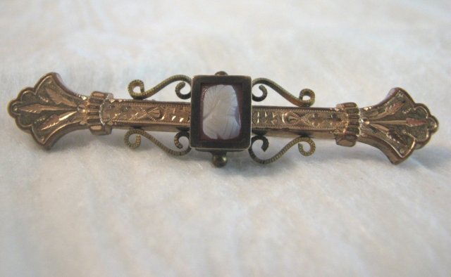 Victorian Cameo Bar Pin
