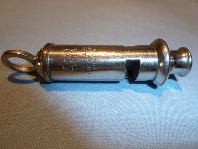 VINTAGE ENGLISH POLICE CONSTABLE'S WHISTLE BIRMINGHAM