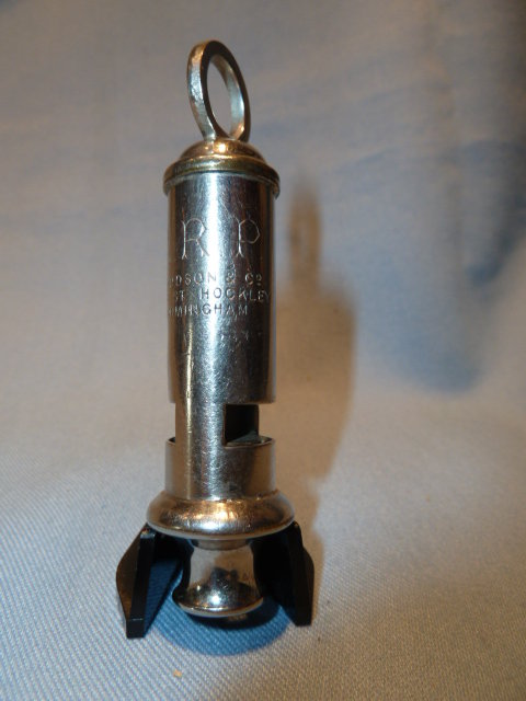 VINTAGE ENGLISH POLICE CONSTABLE'S WHISTLE BIRMINGHAM