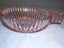 QUEEN MARY PINK DEPRESSION FOUR INCH HANDLE BOWL
