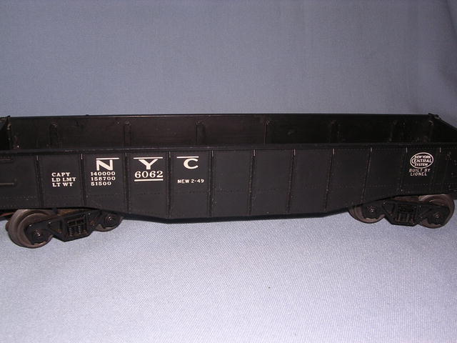 VINTAGE LIONEL TRAIN NEW YORK CENTRAL SYSTEM CAR #6062