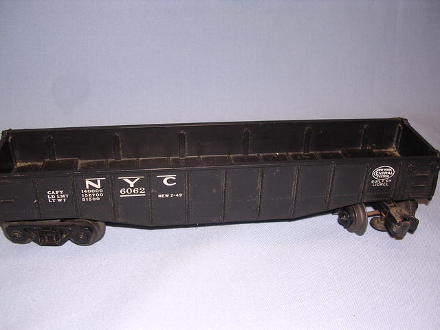 VINTAGE LIONEL TRAIN NEW YORK CENTRAL SYSTEM CAR #6062