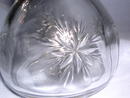 CLEAR GLASS STARBURST CRUET