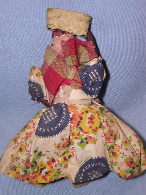 BLACK CLOTH DOLL HAND MADE