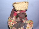 BLACK CLOTH DOLL HAND MADE