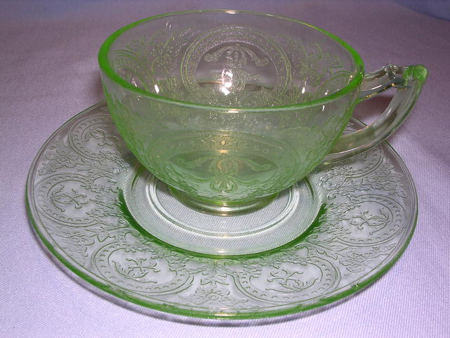GREEN DEPRESSION GLASS