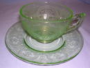 GREEN DEPRESSION GLASS