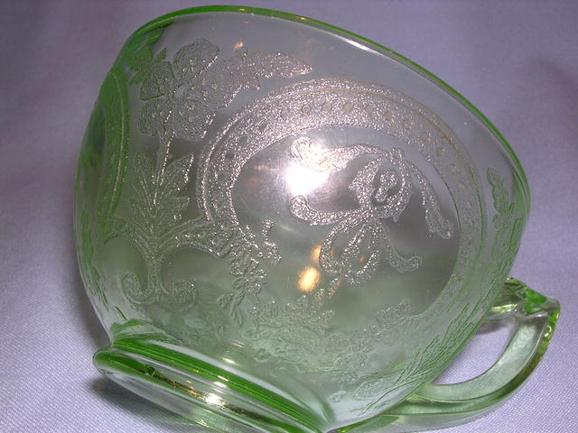 GREEN DEPRESSION GLASS