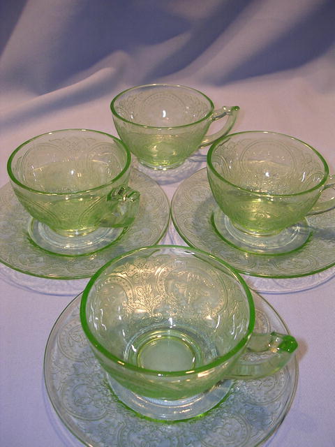 GREEN DEPRESSION GLASS