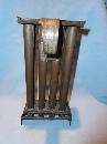 ANTIQUE EIGHT (8) TAPER TIN CANDLE MOLD WITH HANDLE