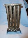 ANTIQUE EIGHT (8) TAPER TIN CANDLE MOLD WITH HANDLE