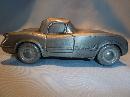 1953 CORVETTE SILVER ALL METAL ADVERTISING BANK BY BANTHRICO