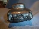 1953 CORVETTE SILVER ALL METAL ADVERTISING BANK BY BANTHRICO