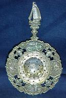 Antique Dutch Silver Tea Strainer Sail Boat Dutch