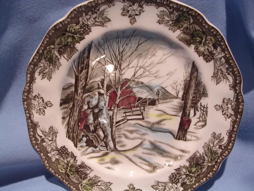 JOHNSON BROTHERS FRIENDLY VILLAGE 10 INCH DINNER PLATE