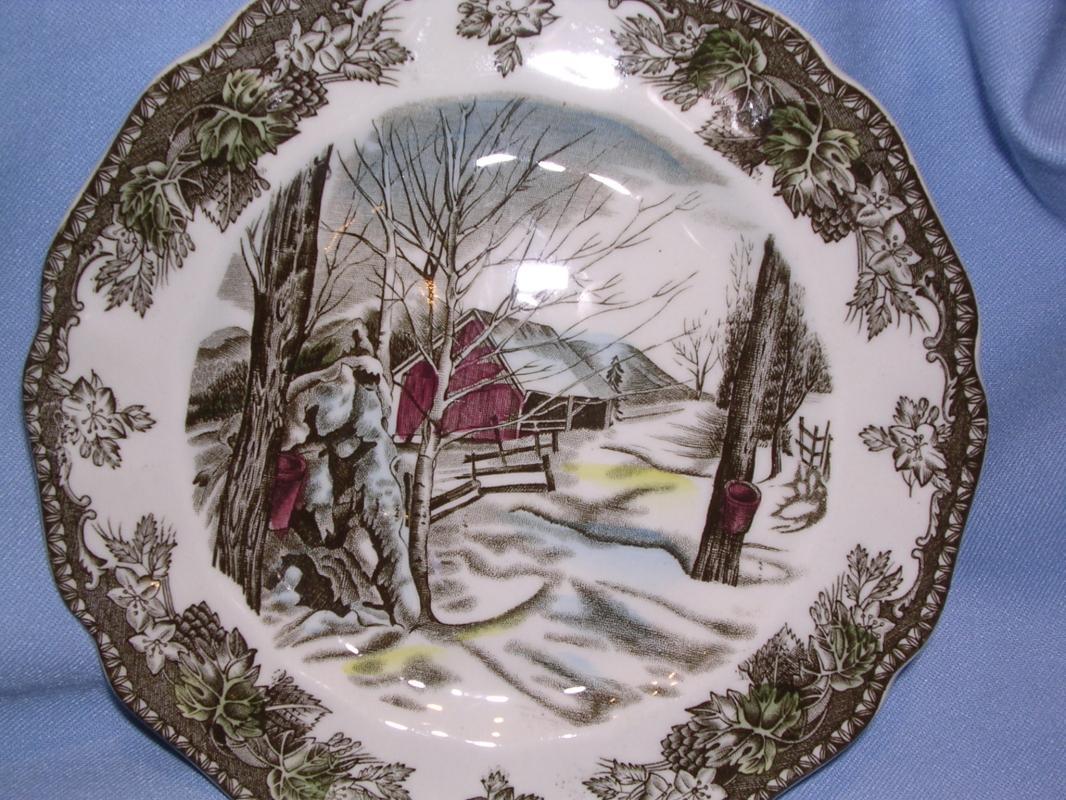 JOHNSON BROTHERS FRIENDLY VILLAGE 10 INCH DINNER PLATE