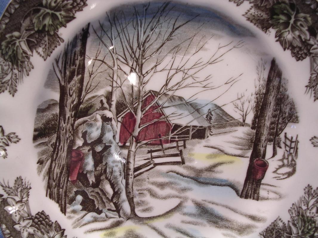 JOHNSON BROTHERS FRIENDLY VILLAGE 10 INCH DINNER PLATE