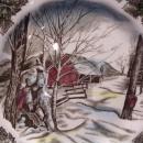 JOHNSON BROTHERS FRIENDLY VILLAGE 10 INCH DINNER PLATE