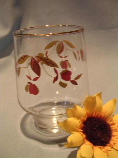 HALL AUTUMN LEAF 13 OZ SHORT TUMBLER BROCKWAY