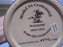 WINCHESTER MODEL 94 ANNIVERSARY LIDDED STEIN BY GERZ ORIG BOX