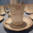 BEAUTIFUL NIPPON EIGHTEEN PIECE CHOCOLATE POT WITH DEMI CUPS AND SAUCERS
