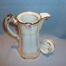BEAUTIFUL NIPPON EIGHTEEN PIECE CHOCOLATE POT WITH DEMI CUPS AND SAUCERS