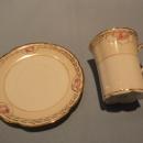 BEAUTIFUL NIPPON EIGHTEEN PIECE CHOCOLATE POT WITH DEMI CUPS AND SAUCERS