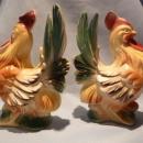 VINTAGE ROYAL COPLEY SET OF HEN AND ROOSTER CHICKENS