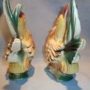VINTAGE ROYAL COPLEY SET OF HEN AND ROOSTER CHICKENS