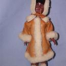 VINTAGE CARLSON ESKIMO DOLL LEATHER CLOTHING