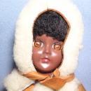 VINTAGE CARLSON ESKIMO DOLL LEATHER CLOTHING