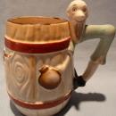 Set of three 3 Occupied Japan Ceramic Western Tall Mugs Cups